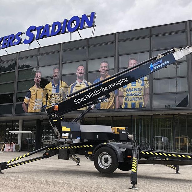 voetbalstadion schoonmaak